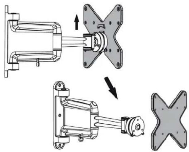 Marquant 929-080 - Removal of VESA plate from wall bracket - 2