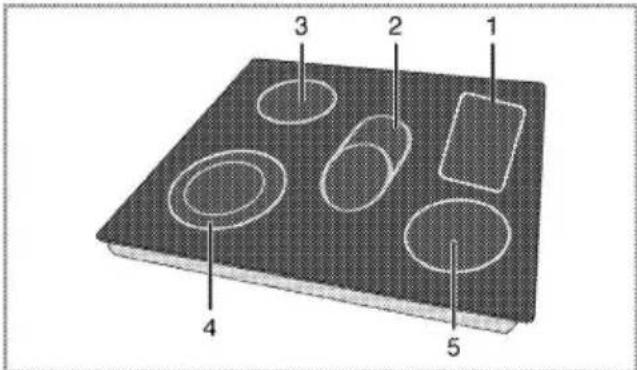 Diagram of a layered electronic device with labeled components including ovals, ellipses, and a rectangle.