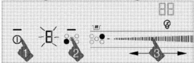 Diagram illustrating a sequence of electrical or signal processing steps with labeled components and directional arrows