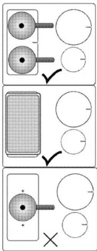 Diagram illustrating three-step process of a device with circular components and a switch, showing transformation from two circular objects to a rectangular device.