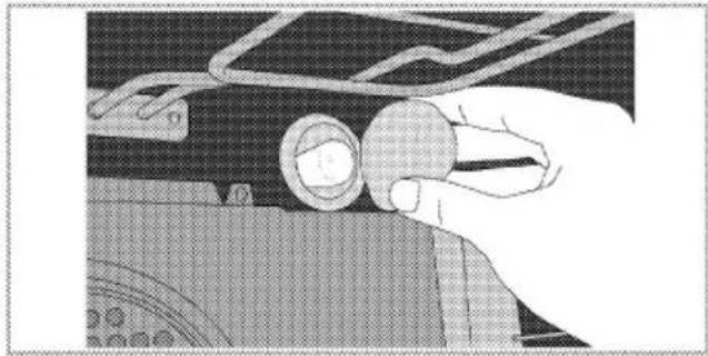 GRUNDIG GEBM 45011 B - If your oven is equipped with a round lamp: - 1