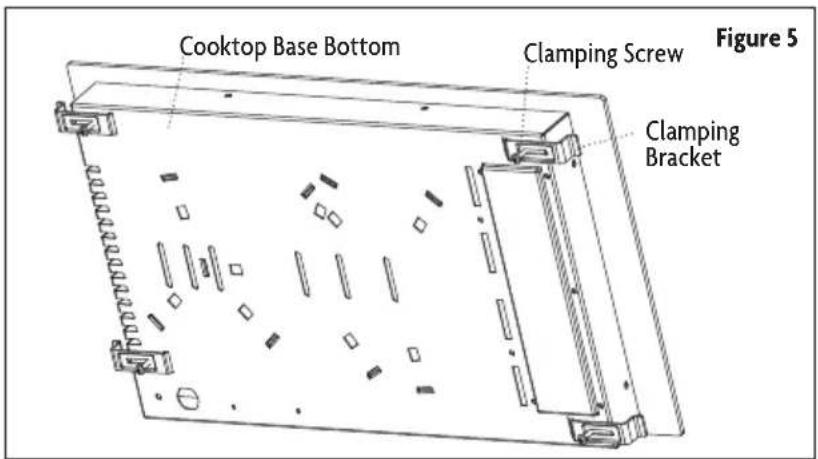 Cooktop Base Bottom Clamping Screw Figure 5 Clamping Bracket