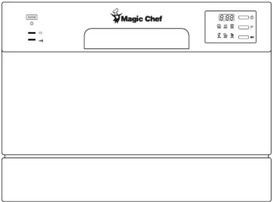 Magic Chef MCSCD6B5 - Lavaplatos de encimera - 1