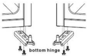 Magic Chef MCAR170STE - CHANGING THE REVERSIBLE DOOR - 4