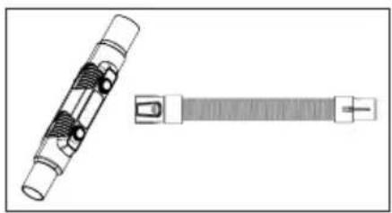 GRUNDIG VCP 3830 - Elbow and flexible hose L, O - 1