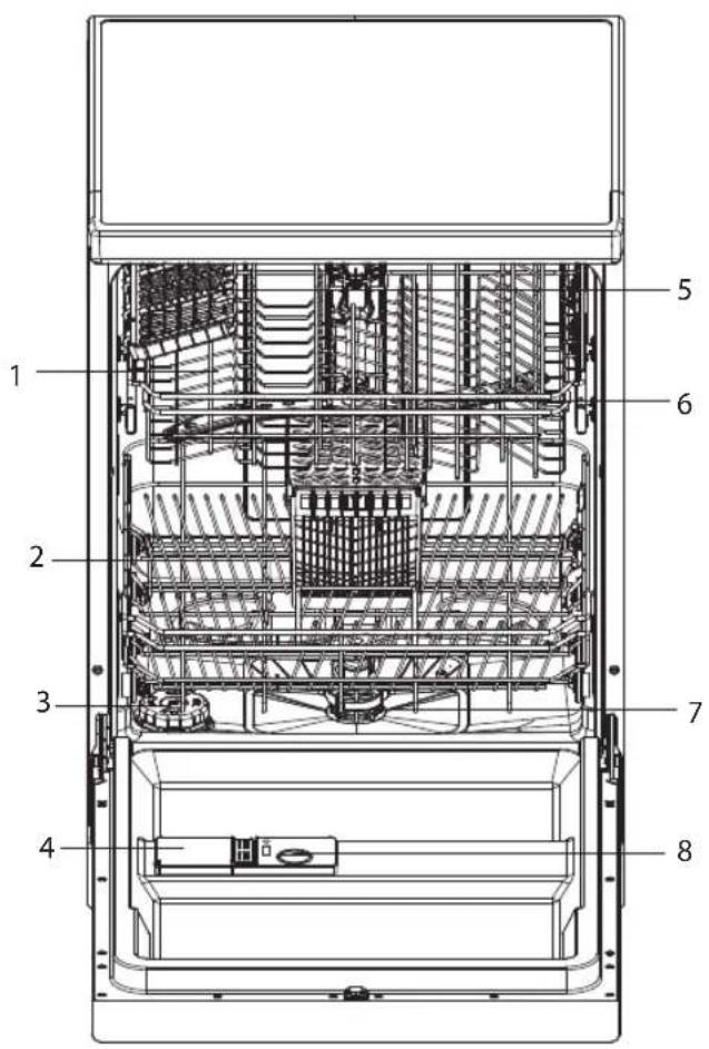 Logik LDW60W18N - Näkymä takaa - 2
