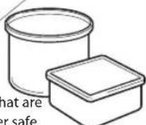 Logik LDW60W15N - Items Not Suitable for Use in the Dishwasher - 7
