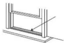 Logik LAC08C16 - Installation in a Double-Hung or Sliding Sash Window - 1