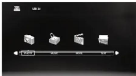 USB 24 PHOTO MUSIC MOVIE TEXT
