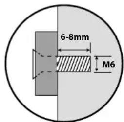 6-8mm M6