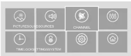 PICTURESOUND SOURCES CHANNEL TIMELOCKSETTINGSSYSTEM