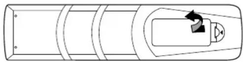Logik L20HE18 - Installing Batteries in the Remote Control - 1