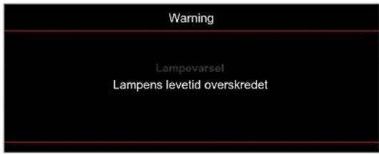 OPTOMA HD28E - Udskiftning af pæren (må kun udføres vedligeholdelsespersonale) - 1