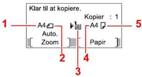 KYOCERA ECOSYS M2635dn - Kontrol af original og papirindstillinger - 1