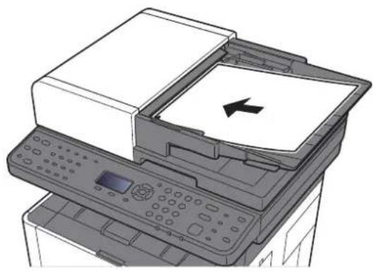 KYOCERA ECOSYS M2635dn - Åbn originalpladen, og juster originalen med styr. - 2