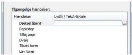KYOCERA ECOSYS M2635dn - Klik på kolonnen Lydfil/Tekst-til-tale. - 1