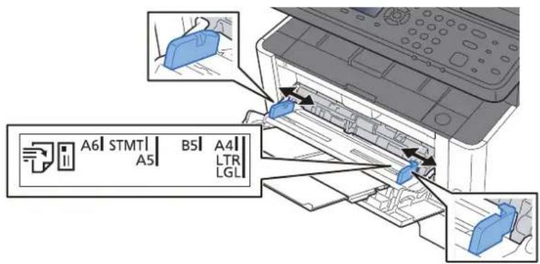 KYOCERA ECOSYS M2135dn - Justér multifunktionsbakkens størrelse. - 1