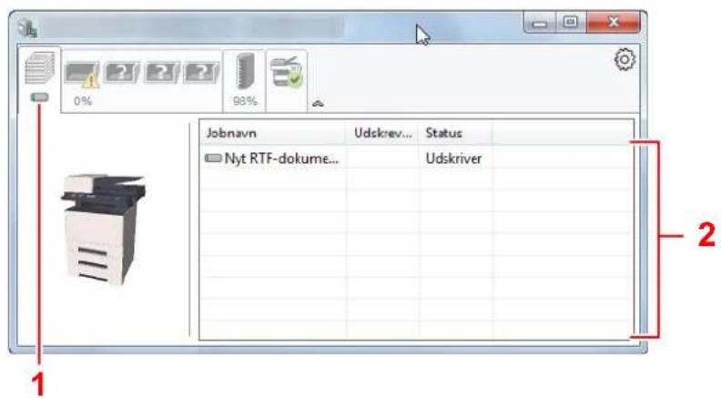 KYOCERA ECOSYS M2135dn - Fane udskrivningsfremgang - 1