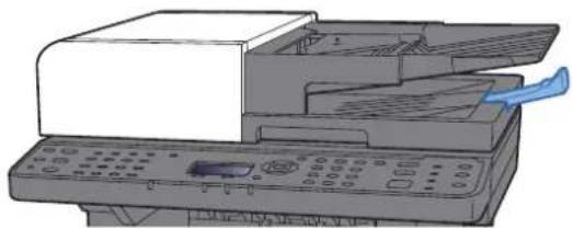 KYOCERA ECOSYS M2135dn - Åbn originalpladen, og juster originalen med styr. - 4