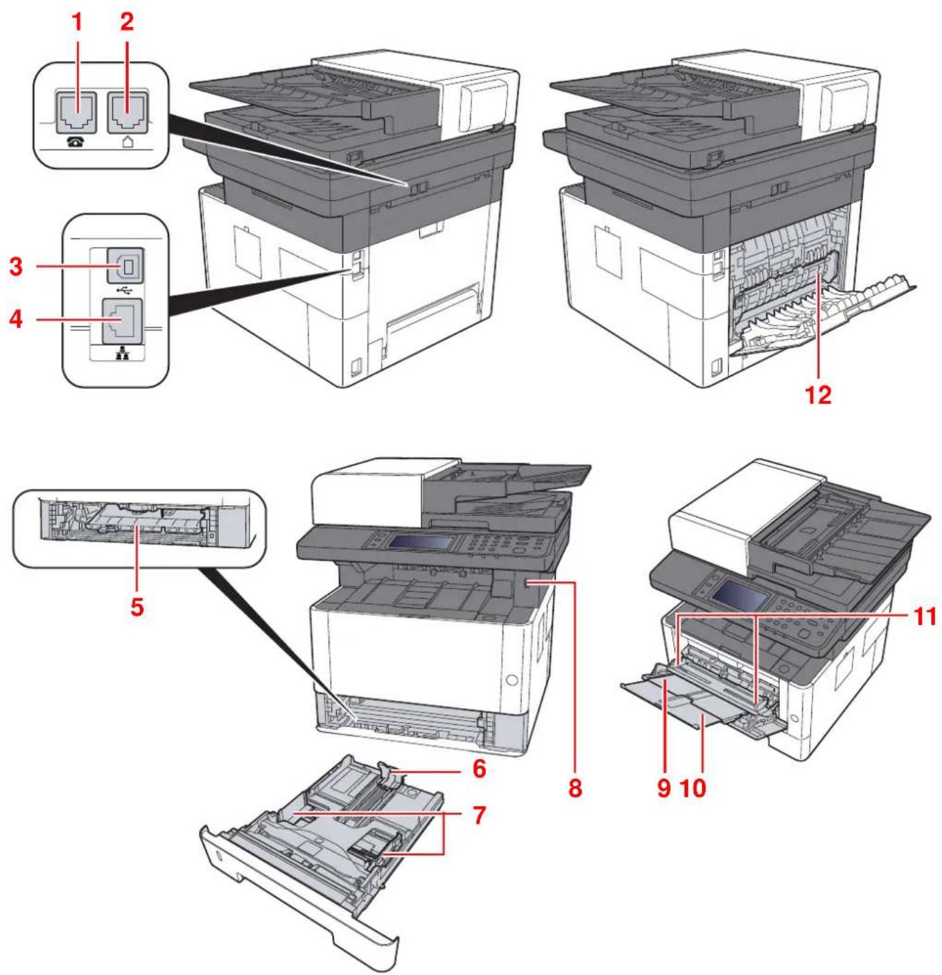 KYOCERA ECOSYS M2640idw - Maskinens dele (Stik/indvendigt) - 1