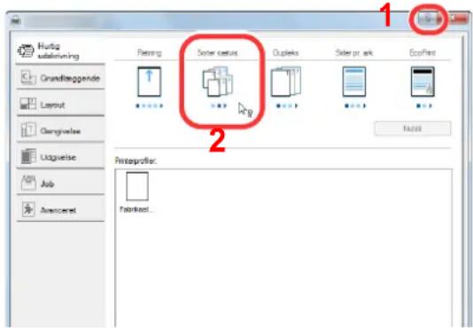 Hutig subliming Grundteppende Layout Gengivelse Udguise Job Advanced Pening Sorter format Dupleks Slider or ask EcoPrint 2 Inset Postprofile: Fabrikool...