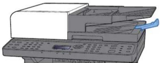 KYOCERA ECOSYS M2540dn - Åbn originalpladen, og juster originalen med styr. - 4