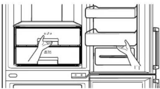 LG GB7143A2HZ - Sådan adskilles grøntsagsskuffen - 1