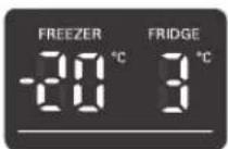 LG GB7143A2HZ - Sådan justeres temperaturen i køleskabs- og fryser-sektionen - 5