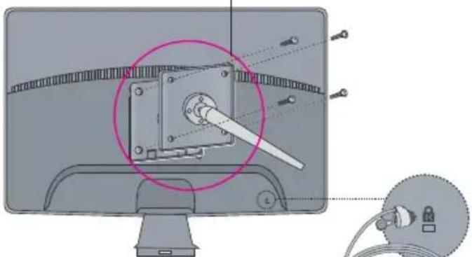 LG W2043T-PF - Denne skærm overholder specifikationerne for pladen til vægmontering og udvekslingsenheden. - 2
