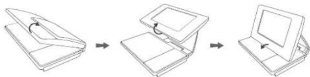 LG DP571T - Sådan åbner du LCD panelet - 1