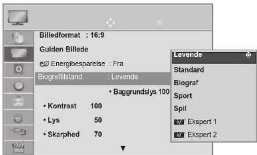 LG M1962D - Forvalg af billedtilstand - 2