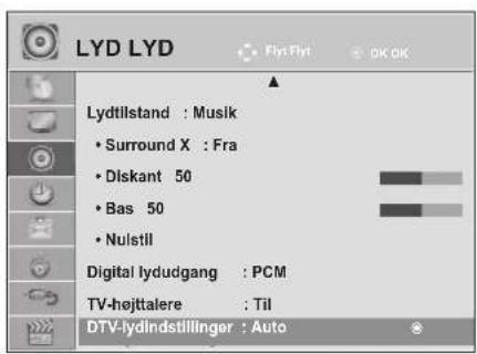 LG M1962D - DTV-LYDINDSTILLING (KUN I DIGITAL TILSTAND) - 1