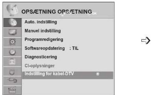 LG M1962D - INDSTILLING FOR KABEL-DTV (KUN I KABELTILSTAND) - 1