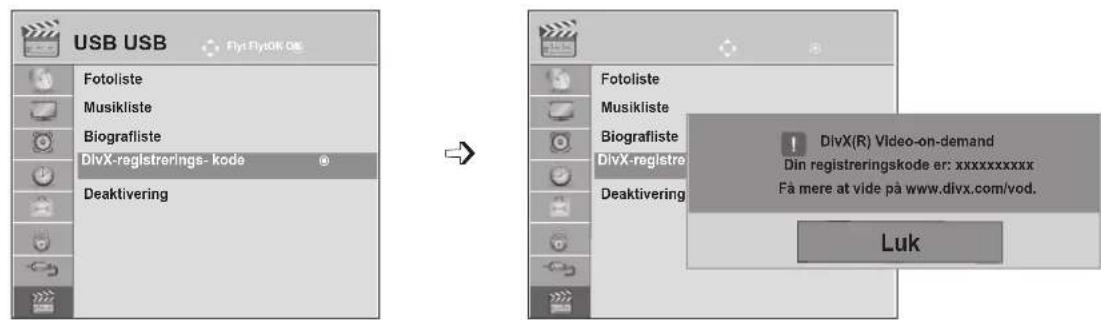 LG M1962D - DIVX-REGISTRERINGSKODE - 1