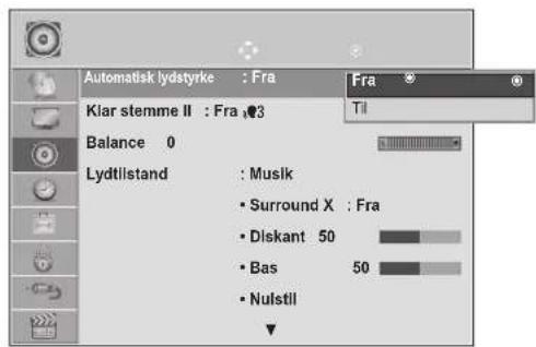 LG M1962D - AUTOMATISK INDSTILLING AF LYDSTYRKE - 2