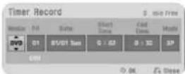LG RC388 - Sådan indstiller du en tidsindstillet optagelse - 1