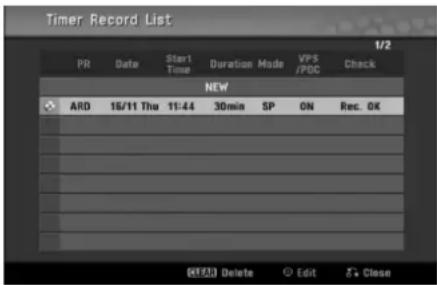 LG RC299H - timer-optagelse - 1