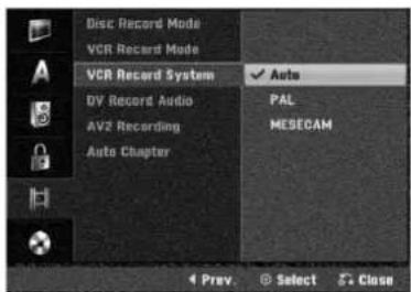 LG RC299H - VCR Record Mode - 2
