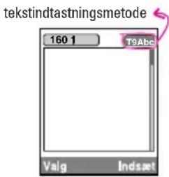 LG M6100 - Sådan ændres tekstindtastningstilstanden - 1