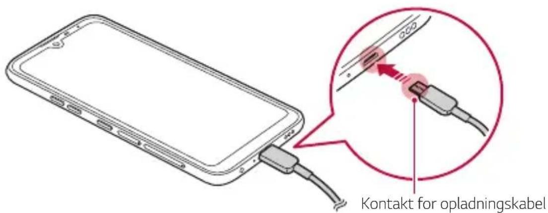 Kontakt for opladningskabel