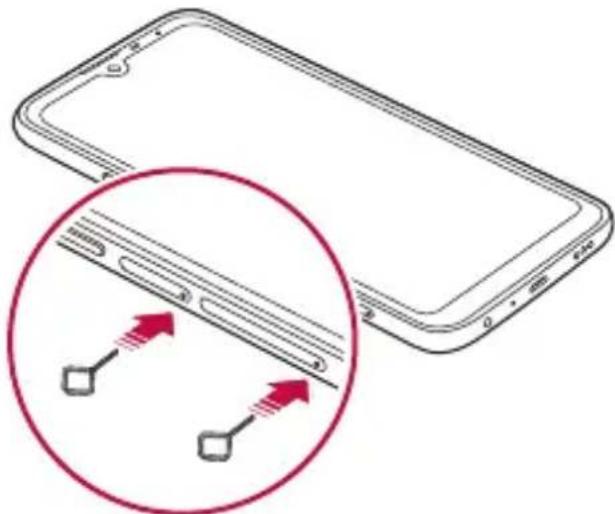 LG LM-X525EAW - Sätt i SIM-kortet - 2