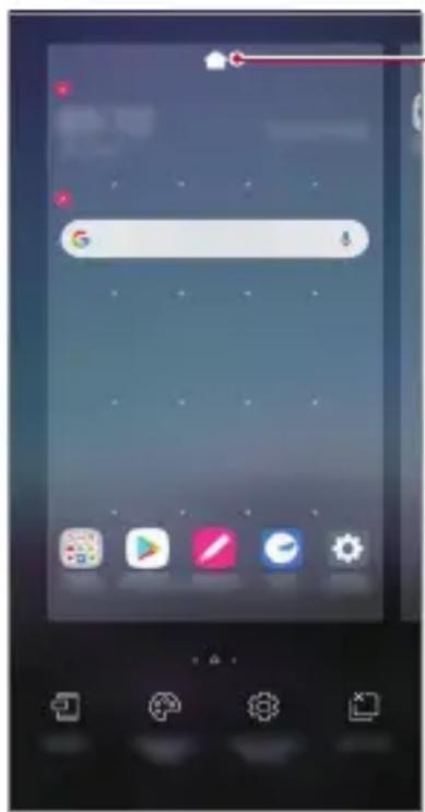 LG LM-X525EAW - Redigering af Startskærmen - 1