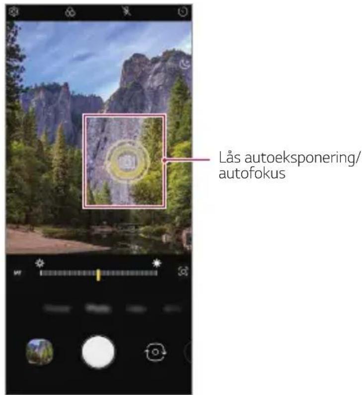 Lås autoeksponering/ autofokus