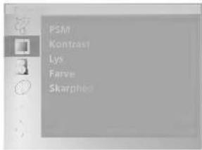 PSM Kontrast Lys Farve Skarphed