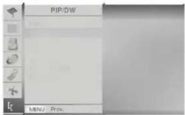 PIP/DW MENU Prev.