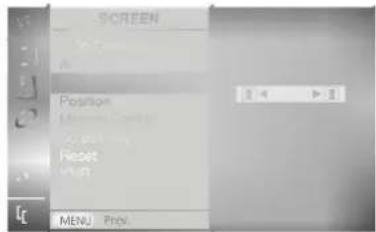 SCREEN Position Reset MENU Prev.