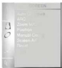 SCREEN Auto Camera ARO Zoom In Position Manual Care Screen Help Reset