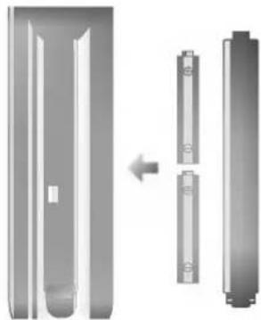LG RZ-23LZ50 - Isætning af batteri. - 1