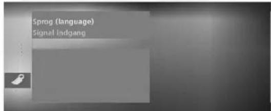 Sprog (language) Signal Indgang