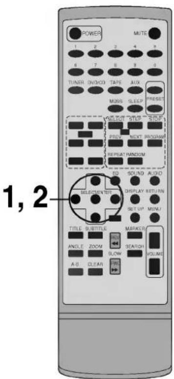 LG FFH-DV25AD - Almindelige procedurer for startindstillinger - 5